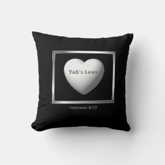 Yah's Laws Written On Our Hearts Cushion