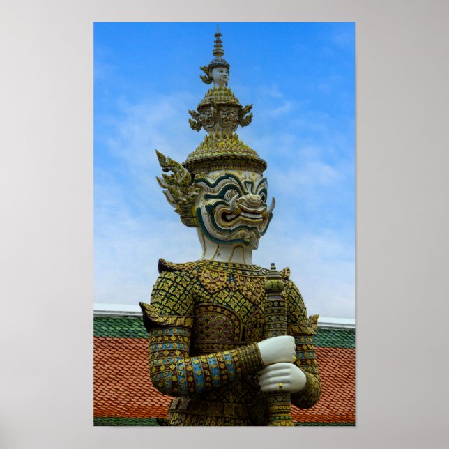 Yahsha statue in Bangkok Poster (Front)