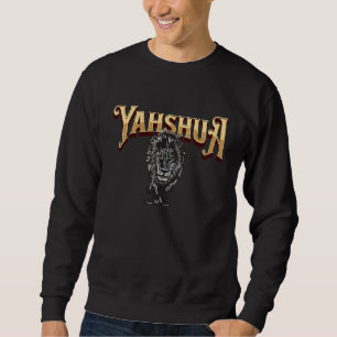 Yahshua Is King  Bible Scripture Quote Hebrew Isra Sweatshirt