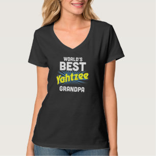 Yahtzee Grandparents Day Worlds Best Grandpa T-Shirt