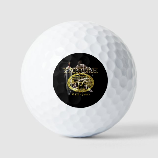 Yahuah-Name Above All Names 03 Royal Golf Balls (Front)