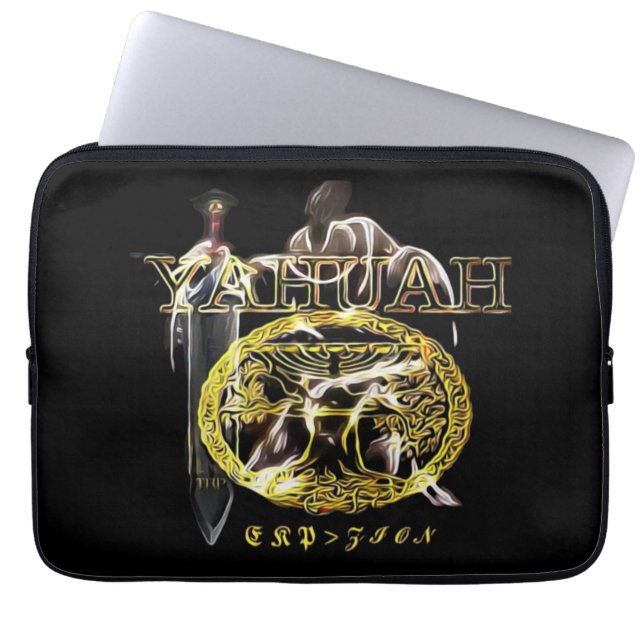Yahuah-Name Above All Names 03 Royal Laptop Sleeve (Front)