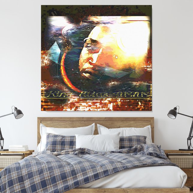 Yahuah Watchman 01-02 Canvas Print (Insitu(Bedroom))
