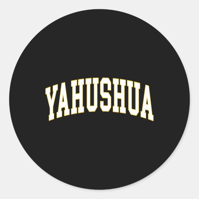 Yahushua Yahshua Classic Round Sticker (Front)