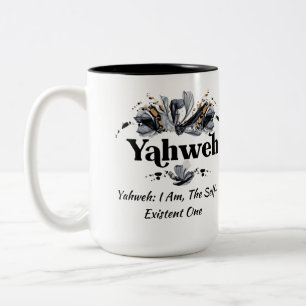 Yahweh   Names of God Devotional Christian Coffee Two-Tone Coffee Mug