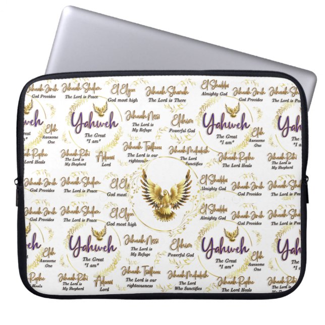 Yahweh- Names of God (Laptop Case 15 Inches) (Front)