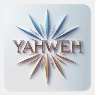 Yahweh Sticker – Faith & Scripture Decal Ai design