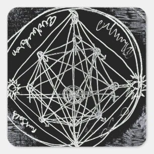 yaie alchemical transmutation art square sticker