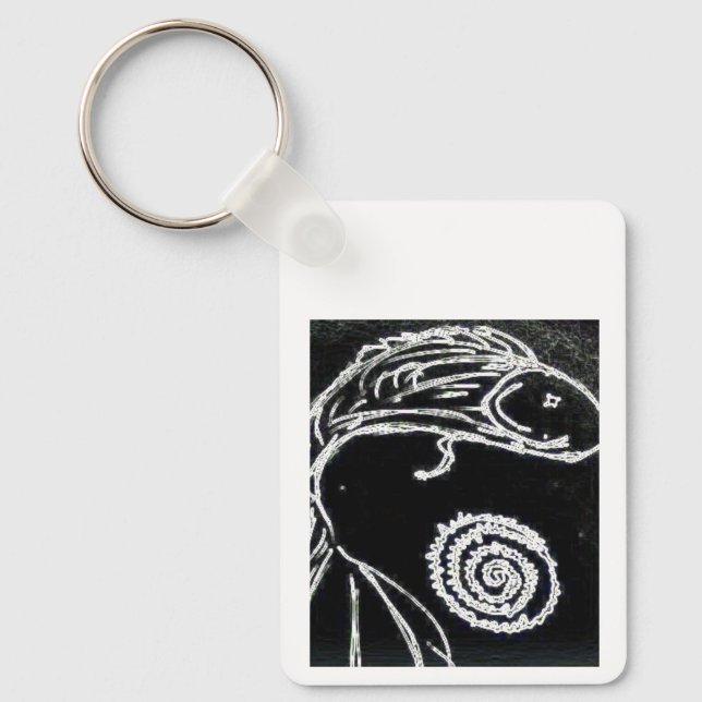 yaie betta fish key ring (Front)