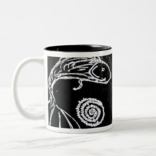 yaie betta fish Two-Tone coffee mug