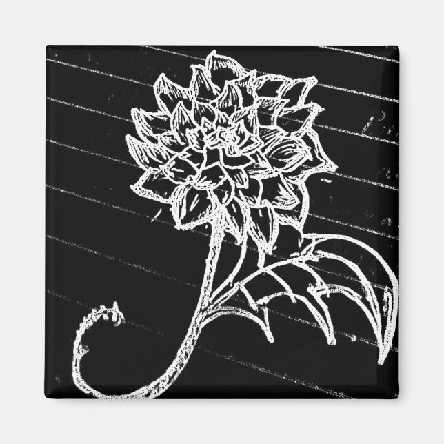 yaie black roses flower goth emo  magnet (Front)