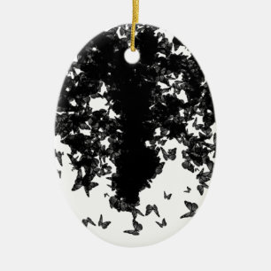 yaie black swallowtail butterfly ceramic tree decoration