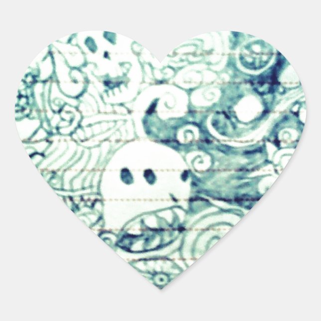 yaie imaginative thinker heart sticker (Front)