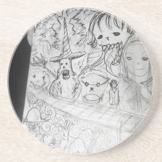 yaie monster manga anime coaster (Front)