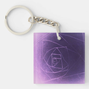 Yaie purple spiritual colour key ring