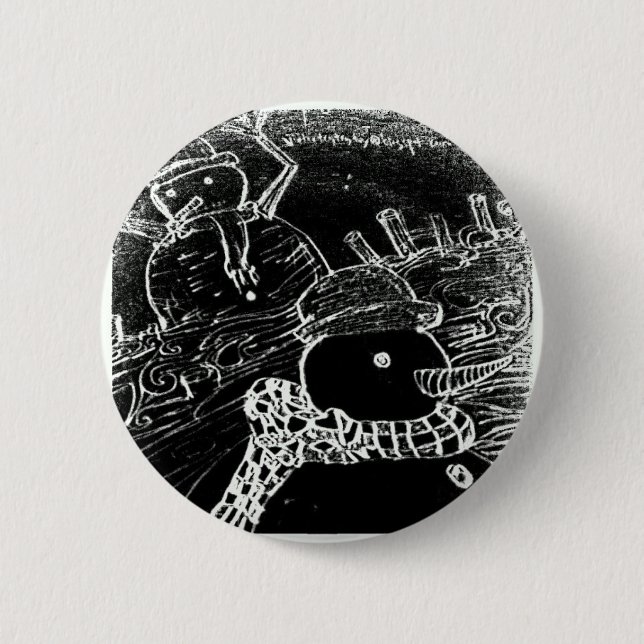 yaie  snow  guardian 6 cm round badge (Front)