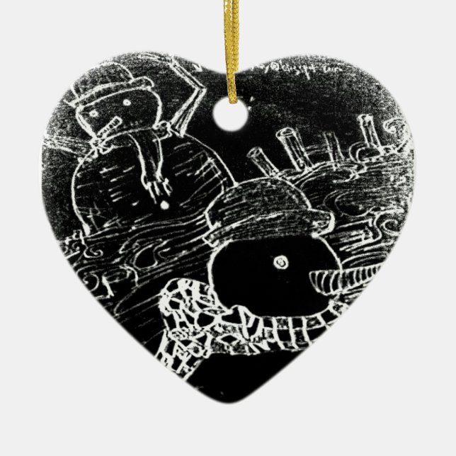 yaie  snow  guardian ceramic tree decoration (Front)