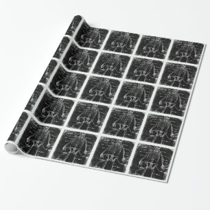 yaie tokyo human skeleton anatomy wrapping paper