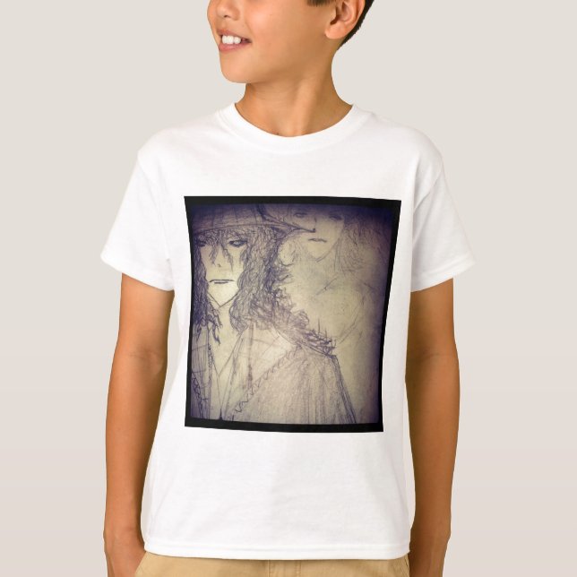 yaie witch 888 power  anime manga drawing T-Shirt (Front)