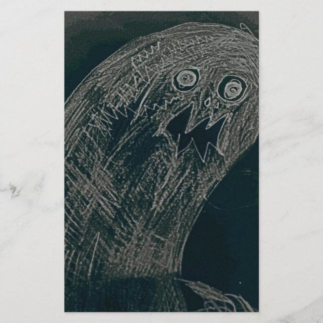 yaie worm drawing and your soul grow dark stationery (Front)