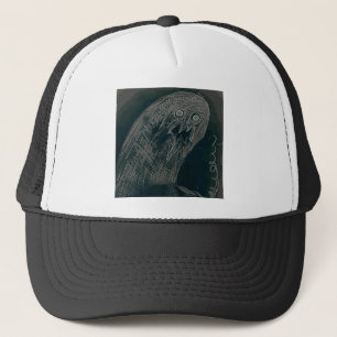yaie worm drawing and your soul grow dark trucker hat