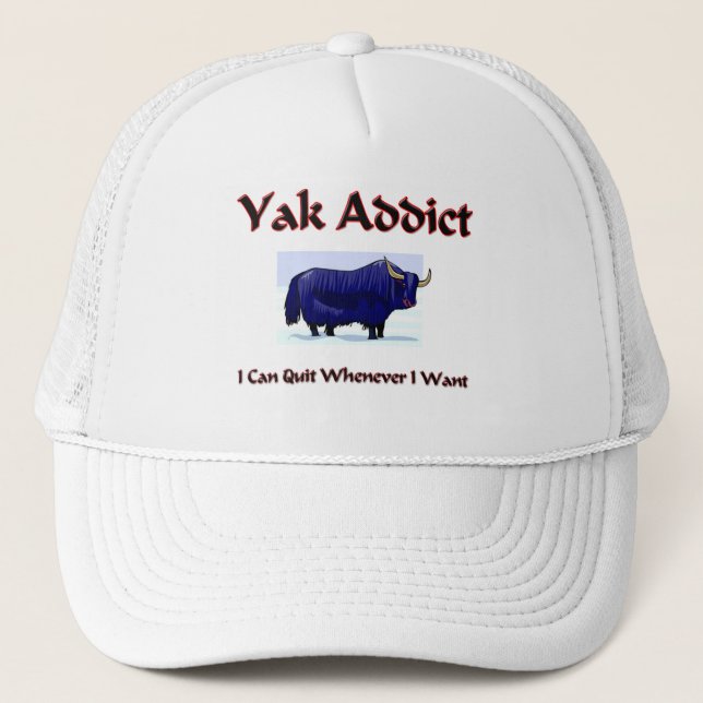 Yak Addict Trucker Hat (Front)