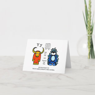 Yak and Yeti note card