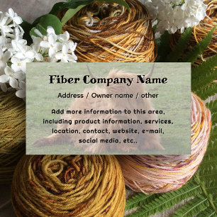 Yak Animal Fiber Company Business Card