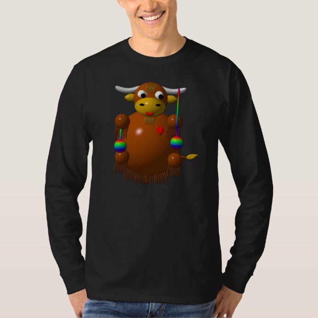 Yak playing with Yo-Yos T-Shirt (Front)