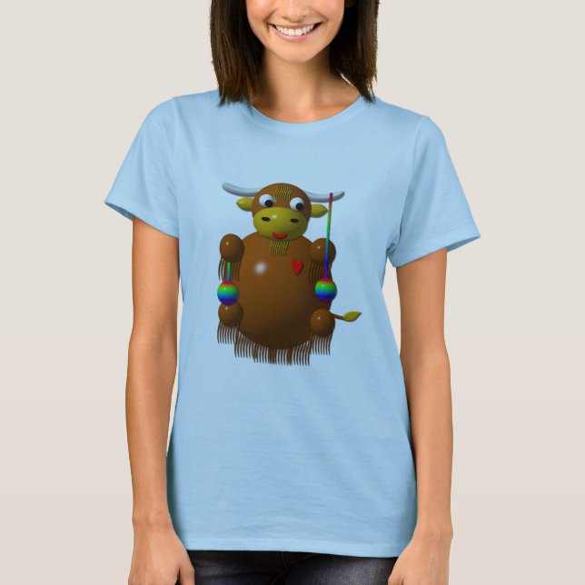 Yak playing with Yo-Yos T-Shirt (Front)