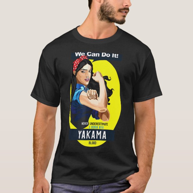 Yakama Tribe Native American Indian Woman Never Un T-Shirt (Front)
