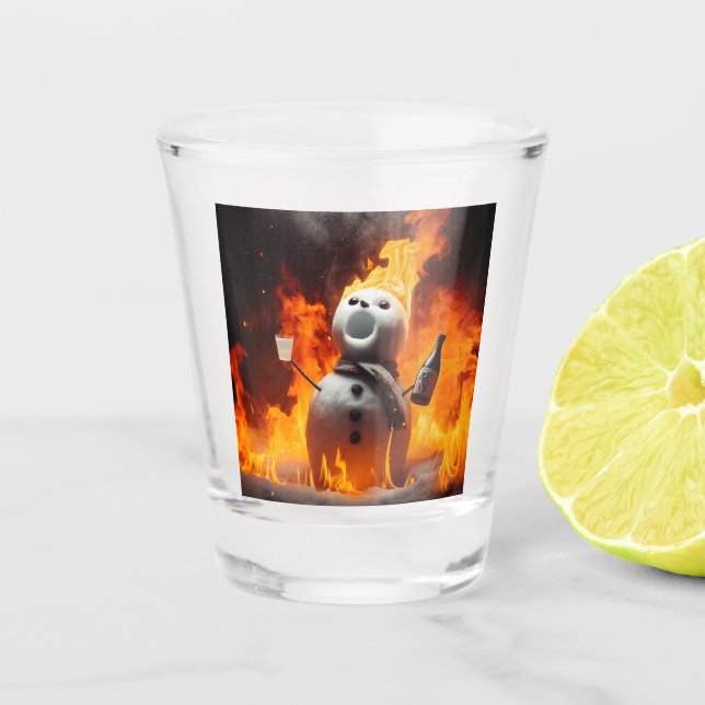 Yake Yuki Daruma Shot Glass (Front)