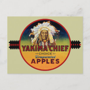 Yakima Chief Apple Crate Label Postcard
