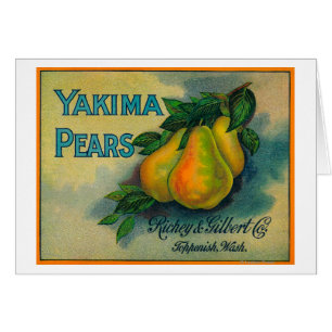 Yakima Pears Crate LabelToppenish, WA