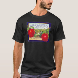 Yakima Valley Apples - Vintage Fruit Crate Label T-Shirt