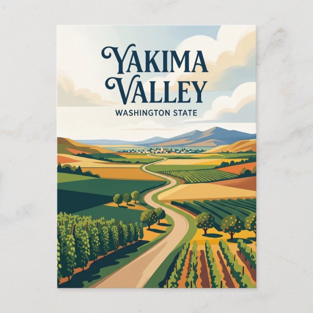 Yakima Valley USA Postcard (Front)