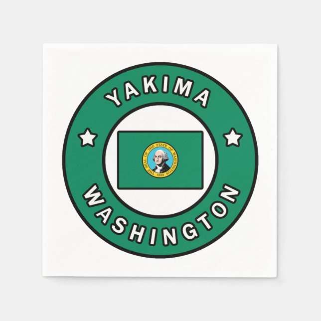 Yakima Washington Napkin (Front)