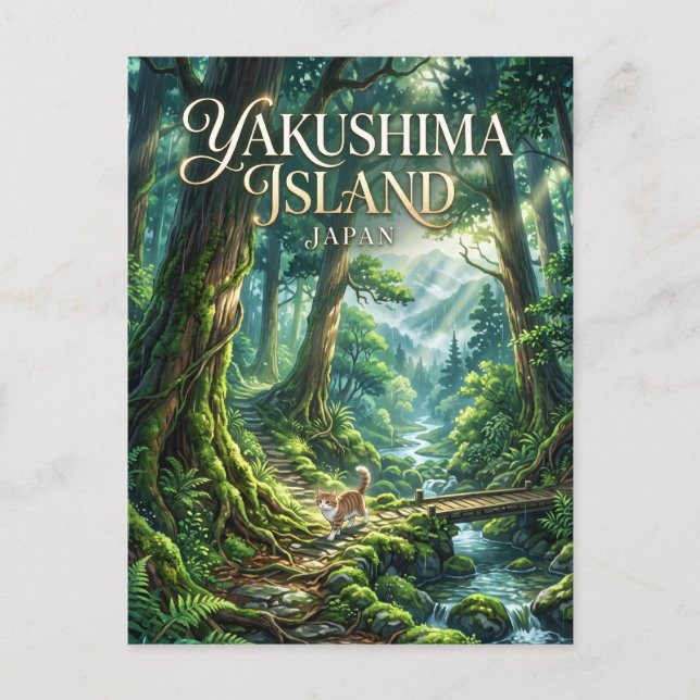 Yakushima Island Japan Postcard (Front)