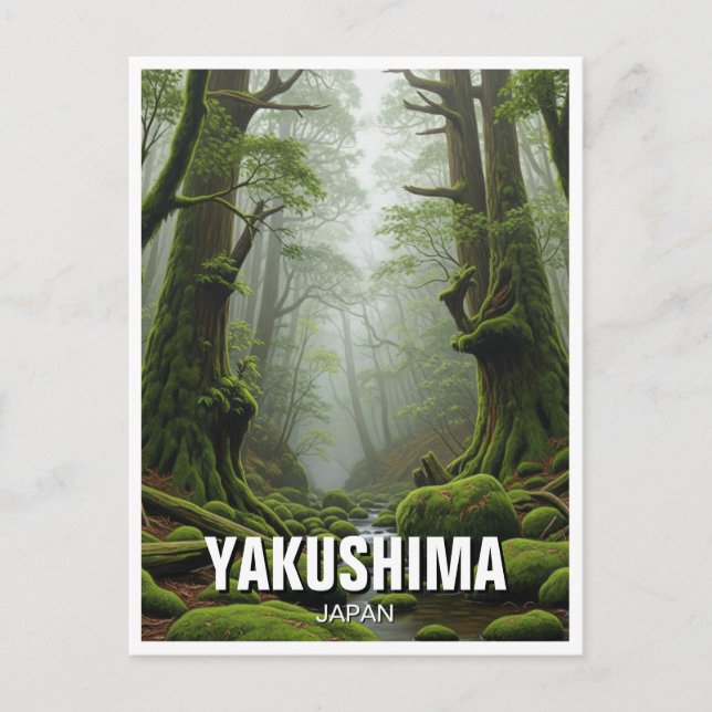 Yakushima Island Japan Travel Postcard (Front)
