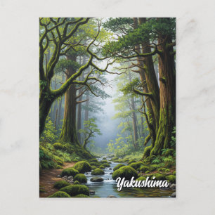 Yakushima Island Japan Travel Postcard