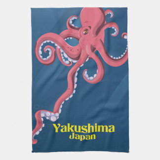 Yakushima Japan Travel poster Tea Towel