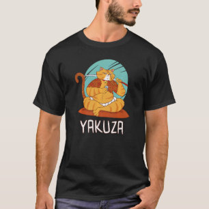 Yakuza Cat Gokudo Japanese Mafia Katana Japan Sake T-Shirt