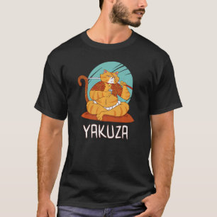 Yakuza Cat Gokudo Japanese Mafia Katana Japan Sake T-Shirt