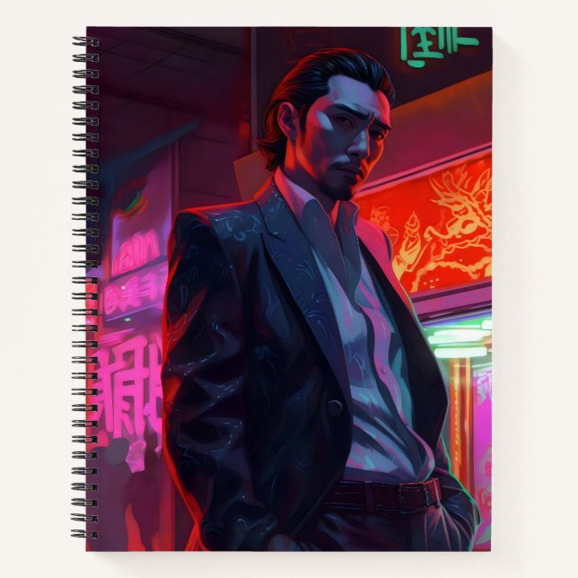 Yakuza Neon City  Notebook (Front)