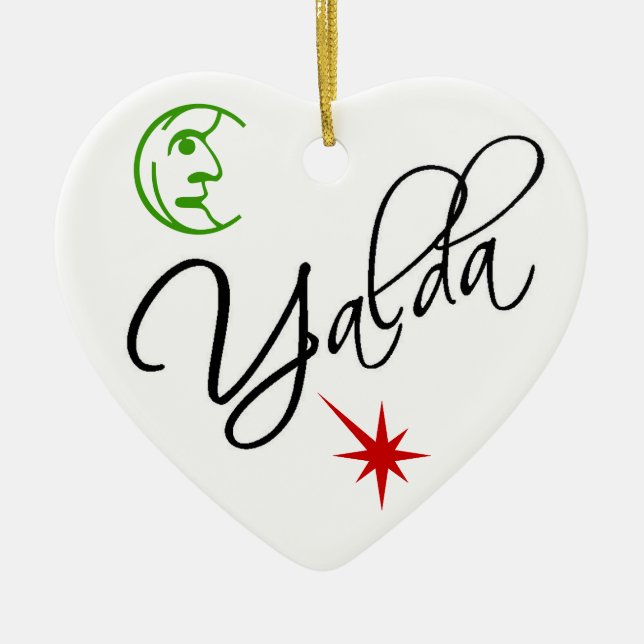 Yalda Ceramic Tree Decoration (Front)