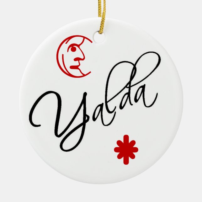 Yalda Ceramic Tree Decoration (Front)