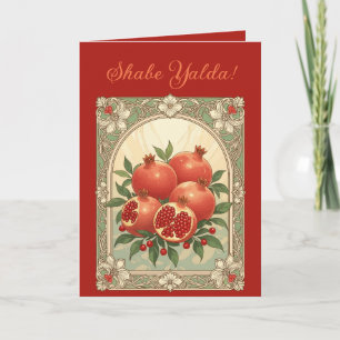Yalda Pomegranate Chelle Night Fruits Card