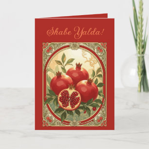 Yalda Pomegranate Chelle Night Fruits Card