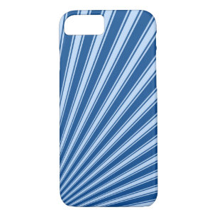 Yale Blue Funky Sun Rays Background iPhone 8/7 Case