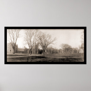 Yale Campus Birdseye Photo 1902 Poster